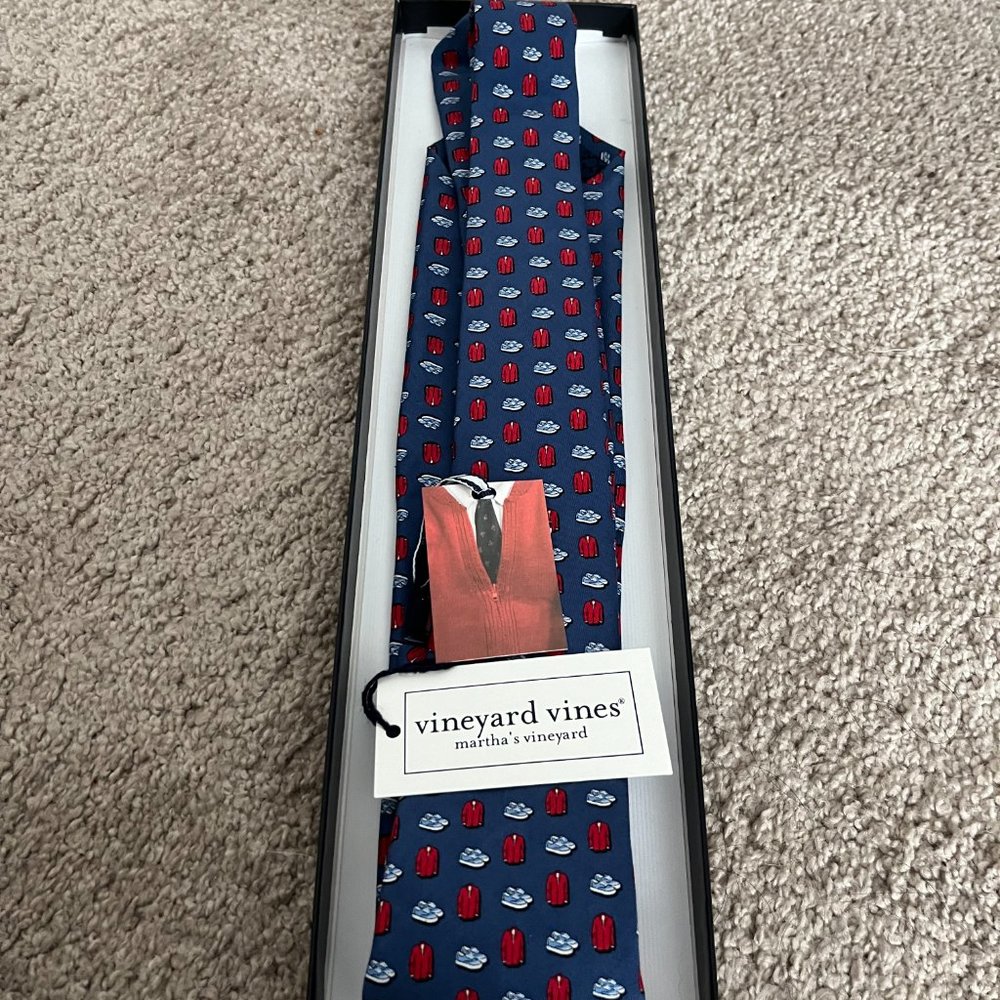 New Limited Edition Vineyard Vines Necktie || Mr. Rogers Sweater & Shoes